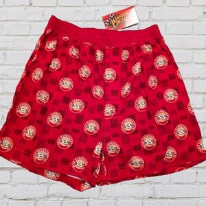 NASCAR Dale Earnhardt Red Boxer Shorts with Logo Pattern • M